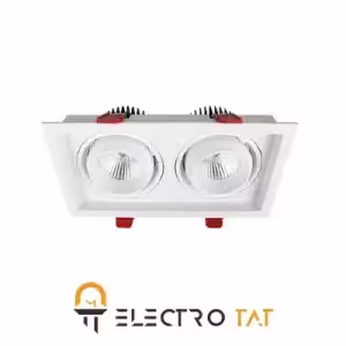 چراغ سقفی COB توکار SH-AL6702 2*36W شعاع