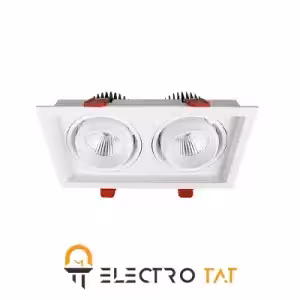 چراغ سقفی COB توکار SH-AL6702 2*36W شعاع