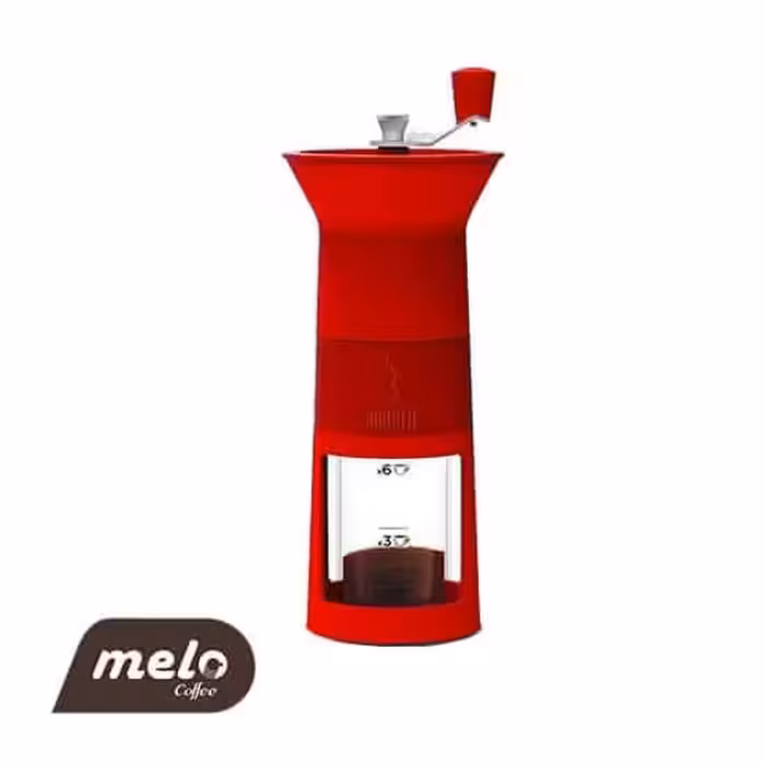 آسیاب دستی بیالتی مدل Macinacaffee (قرمز رنگ)