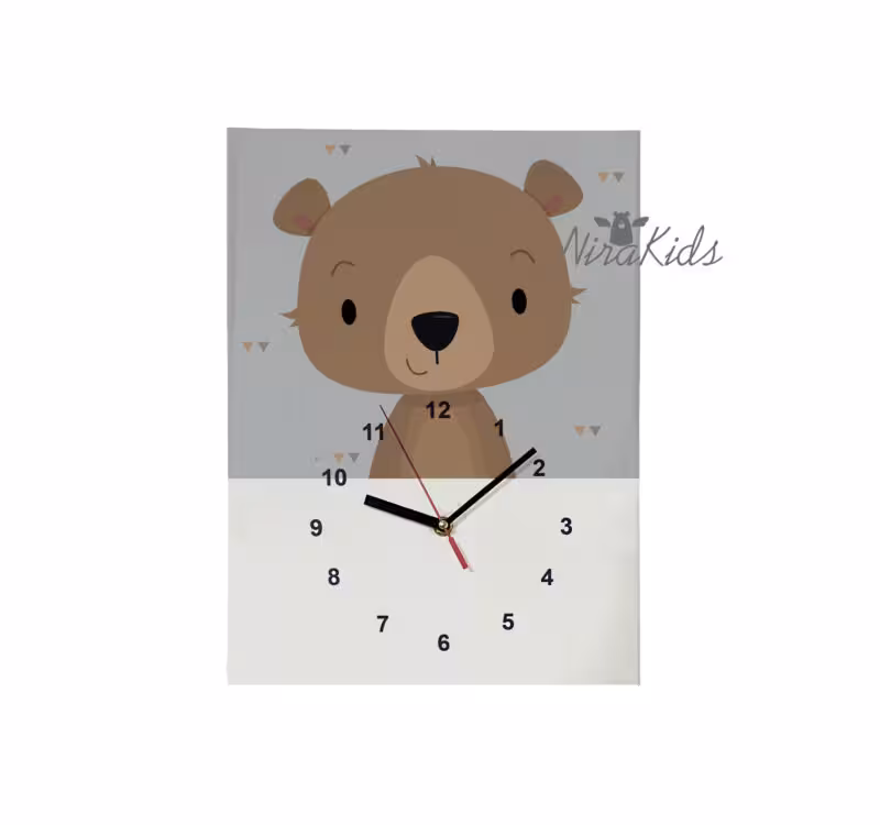 ساعت طرح خرس قهوه ای