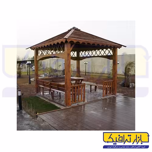 آلاچیق چوبی حیاط