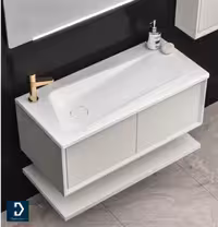 روشویی کابینتی لوکس کابین مدل 630A سفید
