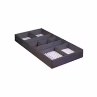 باکس زیور آلات چرم کامپکت داخل کشو سری 1 رنگ موکا فانتونی J664 و J665