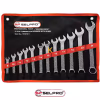 مجموعه 12 عددی آچار یکسر تخت و یکسر رینگی مدل 1-781512 سلپرو