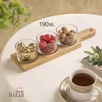 اردوخوری کاسه گرد 3 عددی لیمون