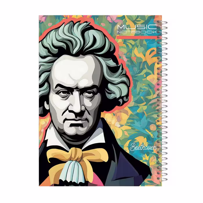 دفتر نت موسیقی 40 برگ برند آی چاپ مدل beethoven، کد 872