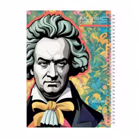 دفتر نت موسیقی 40 برگ برند آی چاپ مدل beethoven، کد 872