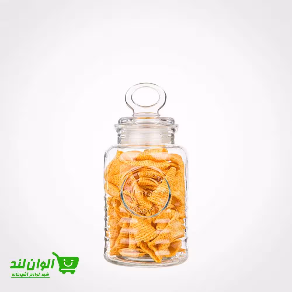 بانکه شیشه ای لیمون مدل روستیک سایز 5 کد 38002