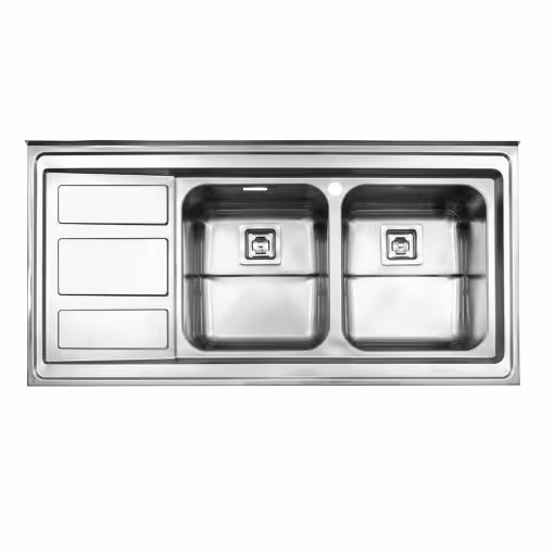 سینک ظرفشویی 765/60 _ استیل البرز/Steelalborz