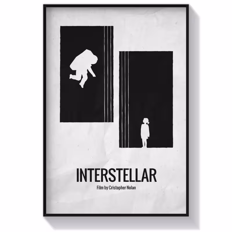 تابلو دکوراتیو سینمایی طرح فیلم Interstellar