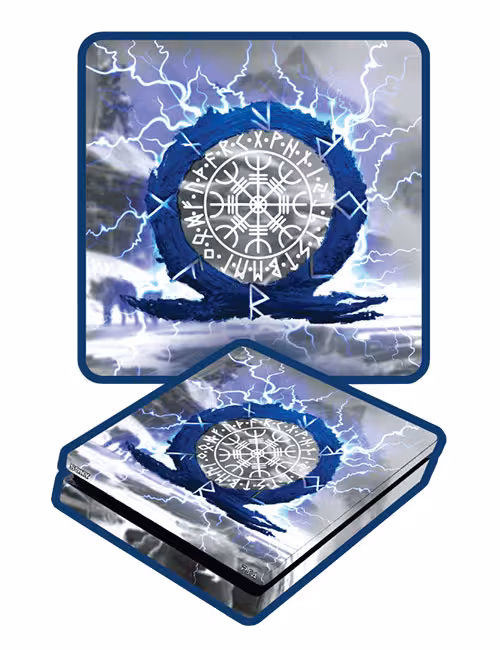 اسکین پی اس 4 اسلیم برند گیم‌آور طرح خدای جنگ کد E