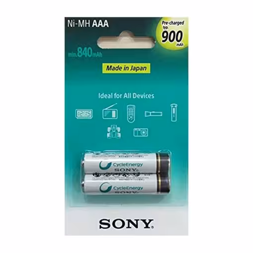 باتری قابل‌ شارژ نیم قلمی سونی های کپی مدل NH-AAA-B2GN