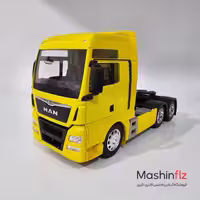 ماکت کامیون مان TGX دو محور زرد 1.32