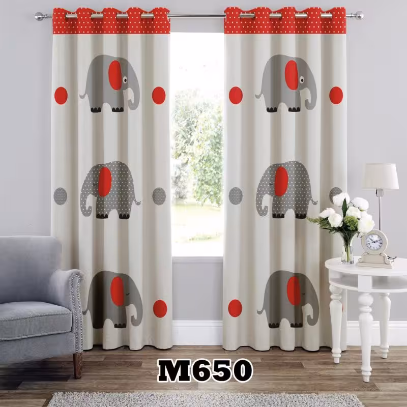 پرده سه بعدی طرح فیل