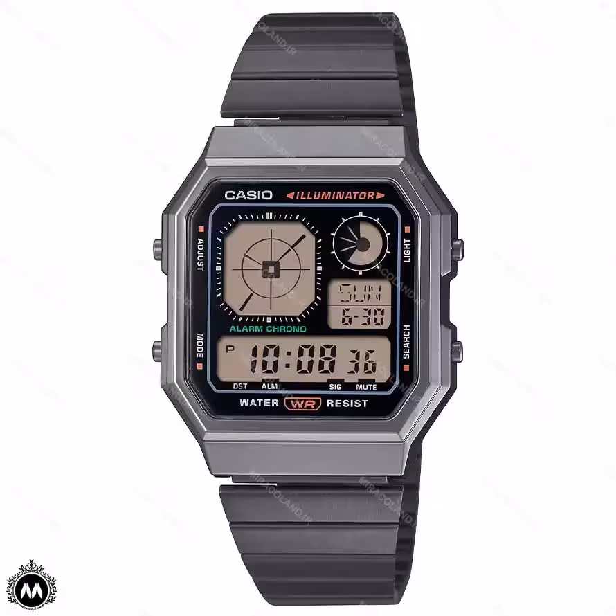 ساعت مچی کاسیو دیجیتالی مدل ساعت جهانی مشکی Casio A130WEGG-1A