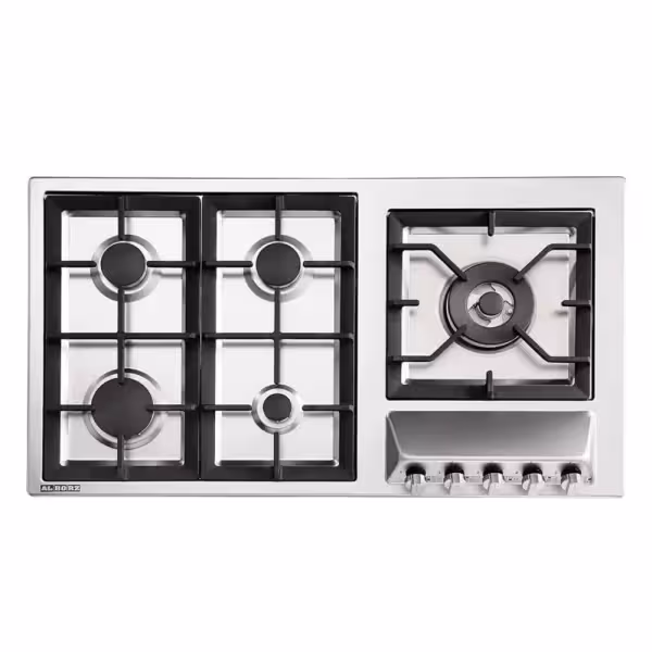 اجاق گاز رومیزی پنج شعله‌ مدل S5909 استیل البرز