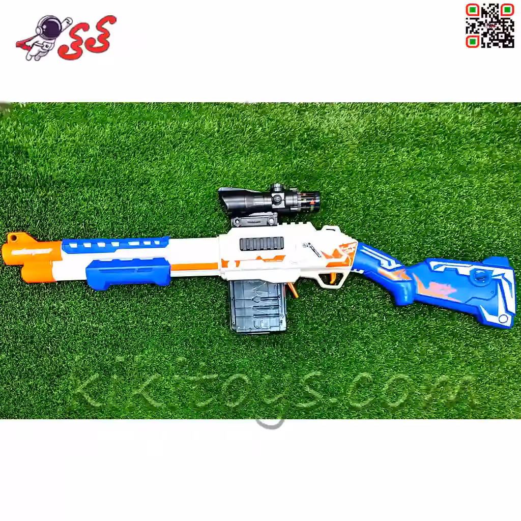 تفنگ وینچستر و شاتگان پوکه پران اسباب بازی تیر فومی با دوربین Shoot gun XH9992