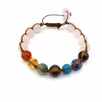 دستبند هفت سنگ ورز کوارتز کد310223