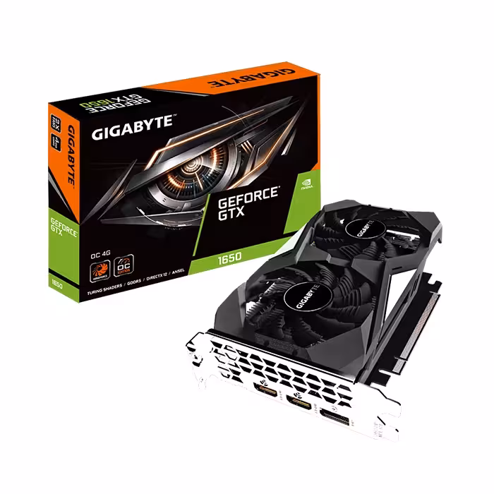 کارت گرافیک گیگابایت GeForce GTX 1650 4GB OC