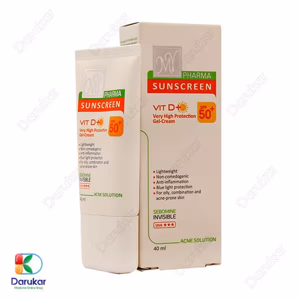 کرم ژل ضد آفتاب آکنه سلوشن فاقد چربی مای فارما SPF50