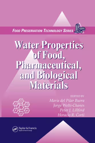 خرید و دانلود نسخه کامل کتاب Water Properties of Food, Pharmaceutical, and Biological Materials