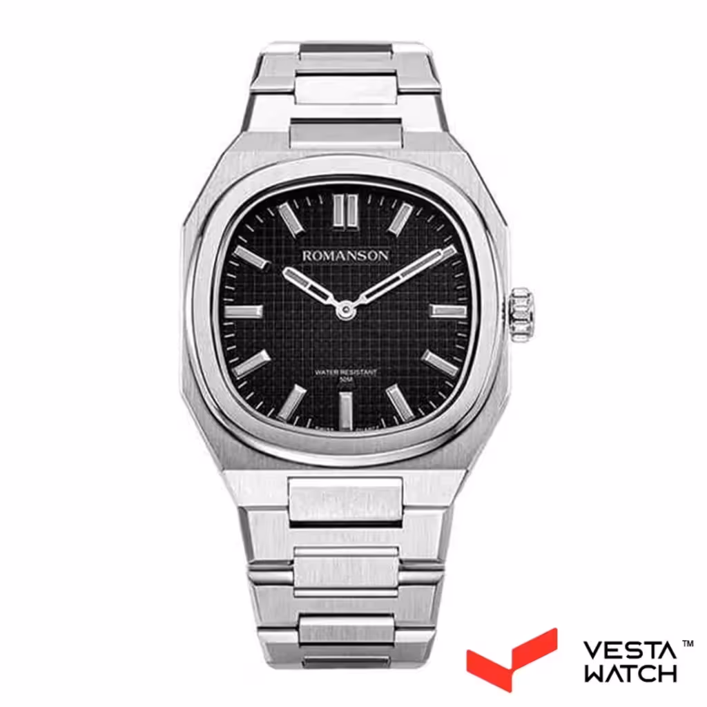 ساعت مچی مردانه رومانسون ROMANSONمدل TM4BF009MMWWA32W-BK