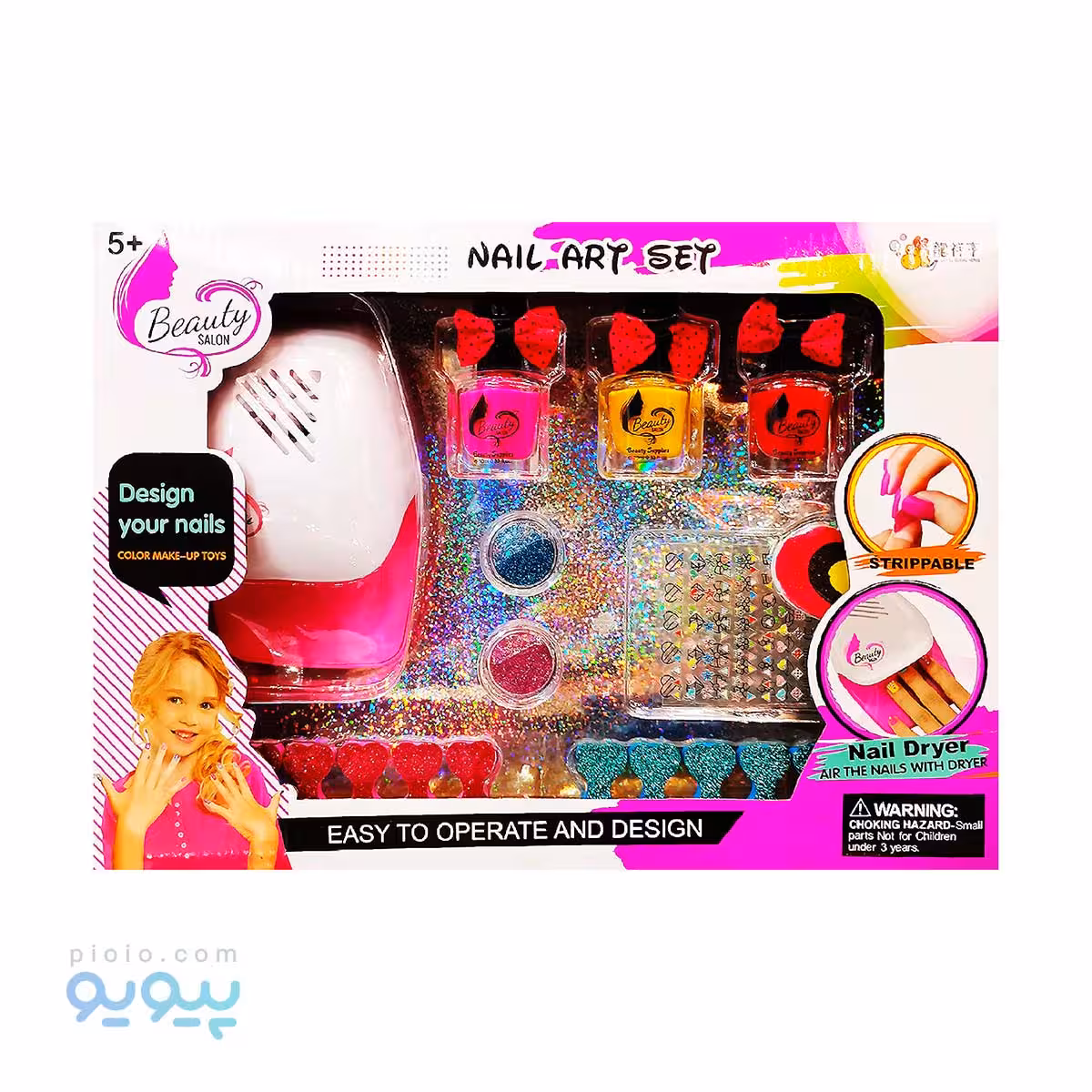 اسباب بازی آرایشی دیزاین ناخن NAIL ART SET