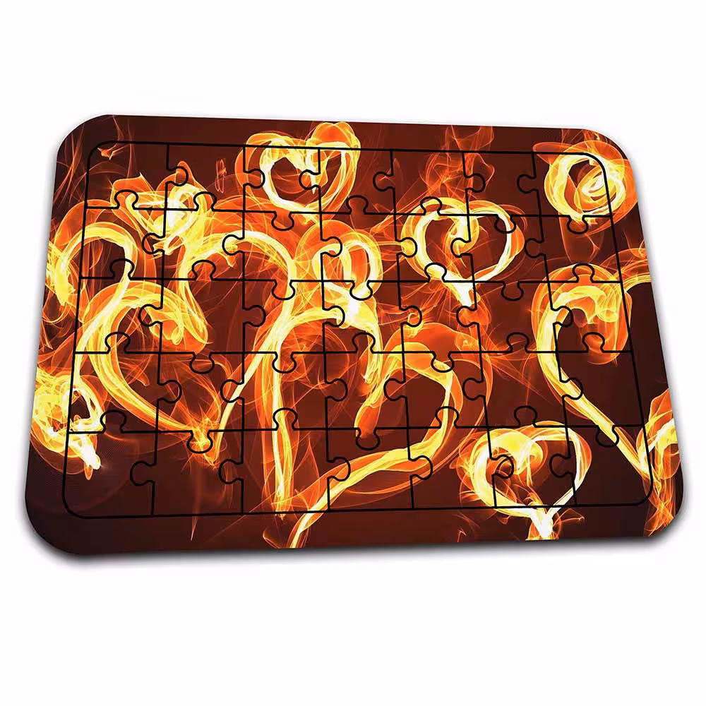 پازل طرح فانتزی عاشقانه با عکس قلب کد PZ670