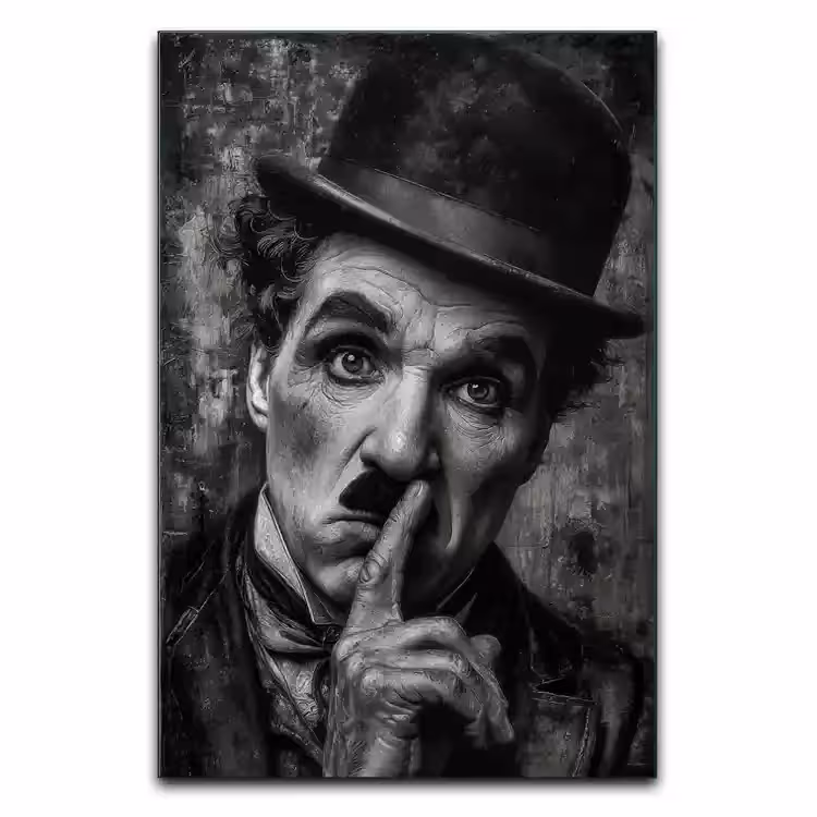 تابلو طرح چارلی چاپلین