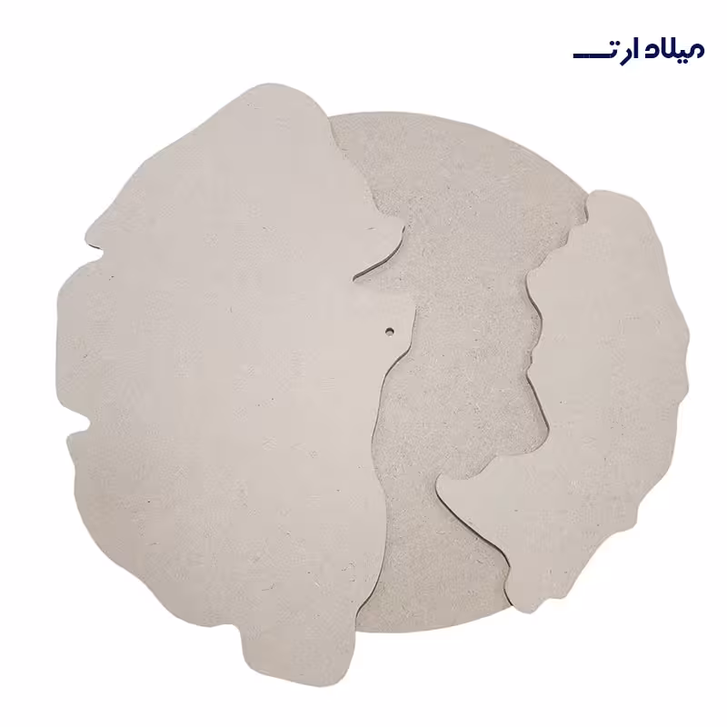 بیس MDF ساعت سه تکه طرح نامنظم 30سانت