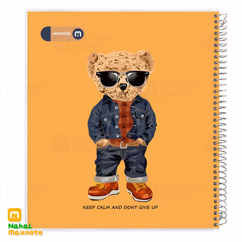 دفتر 60 برگ سیمی طلقی خشتی لبه طرح دار کد 9620. طرح 5