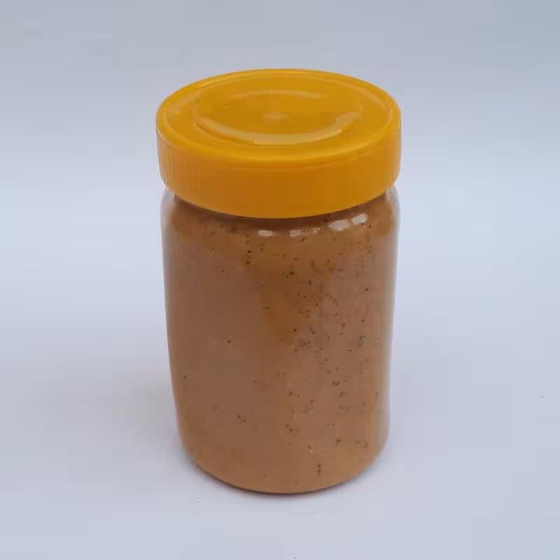 کره بادام زمینی اعلا تازه خوش طعم به شکل کرنچی (500 گرمی) موسسه پژوهشی طبی بازرگانی سیمرغ