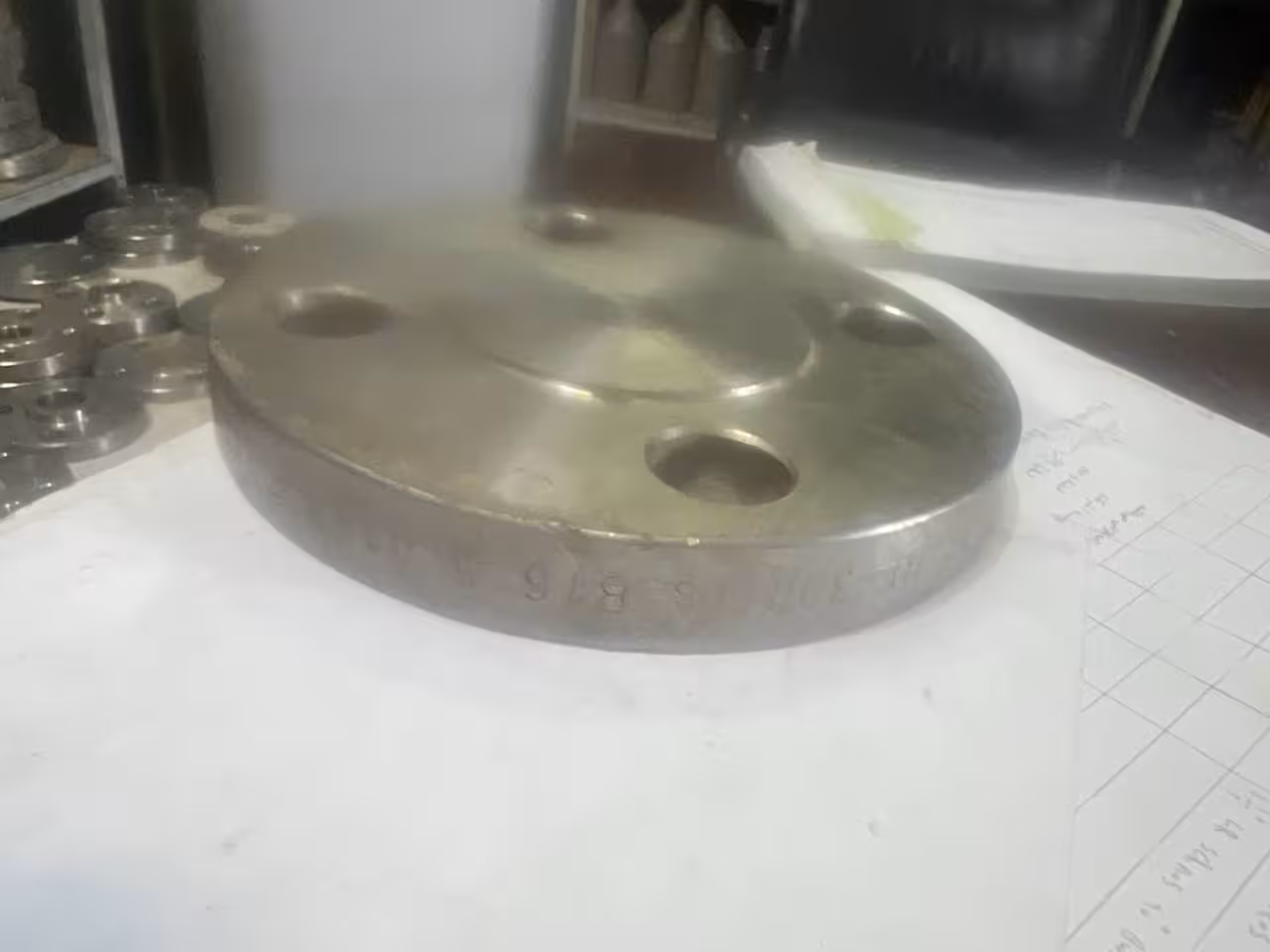 فلنج کور تخت 1 1/2" کلاس 300ریس فیس از جنس SA182F316/316L