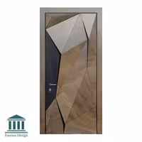 درب ورودی چوبی شیک کد 1083