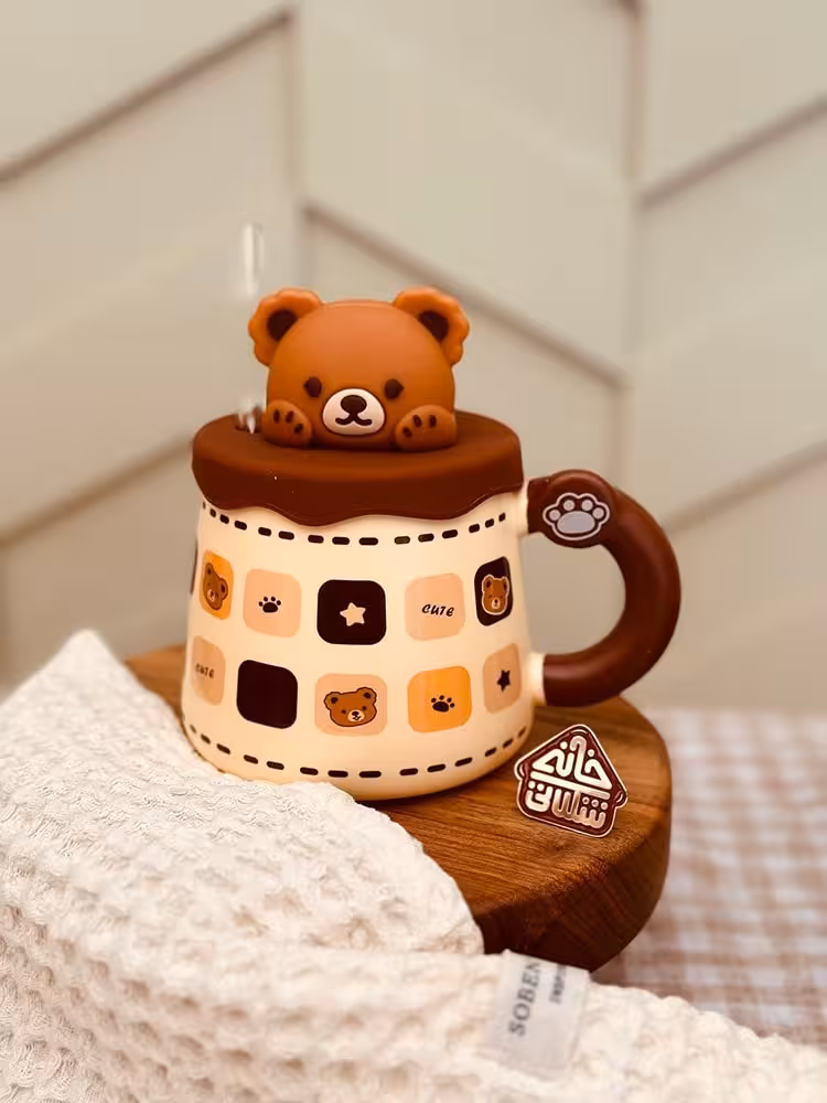 ماگ خرسی نی دار کد001590