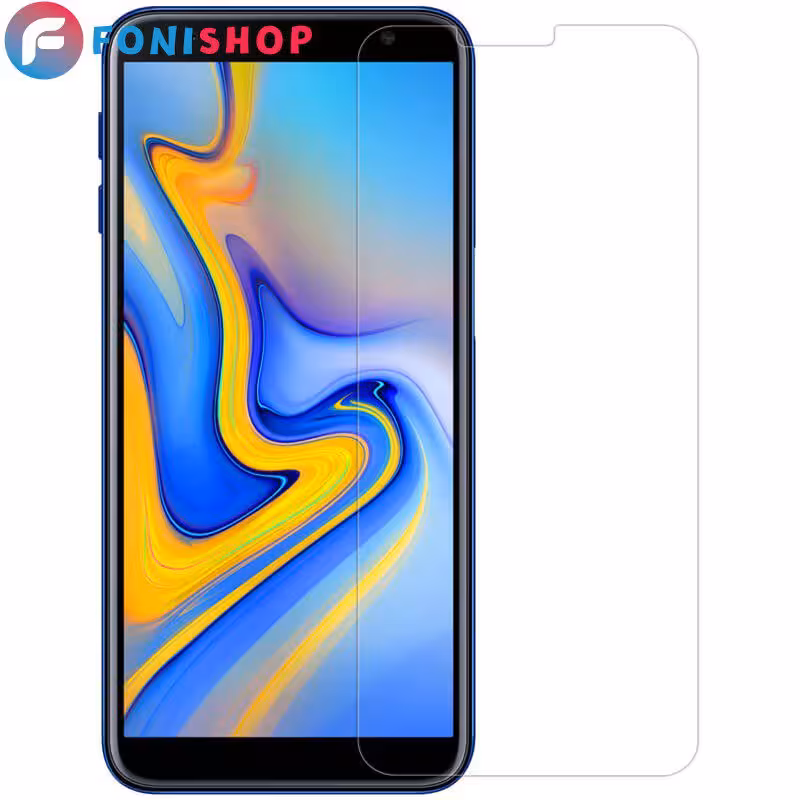 گلس محافظ صفحه نمایش شیشه ای معمولی Samsung J6 Plus