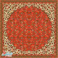 رومیزی ترمه مربع طرح مهتاب