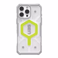 قاب محافظ گوشی آیفون 16 پرو مکس، برند UAG، مدل Pathfinder Clear Active Neon