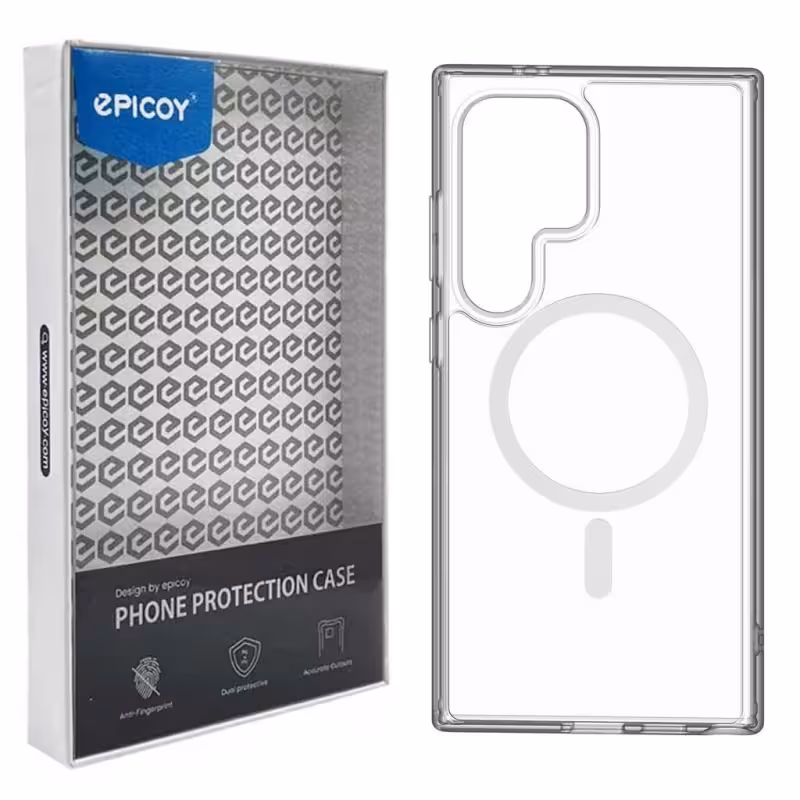 کاور گوشی سامسونگ Galaxy S25 Ultra اپیکوی مدل Transparent Magsafe