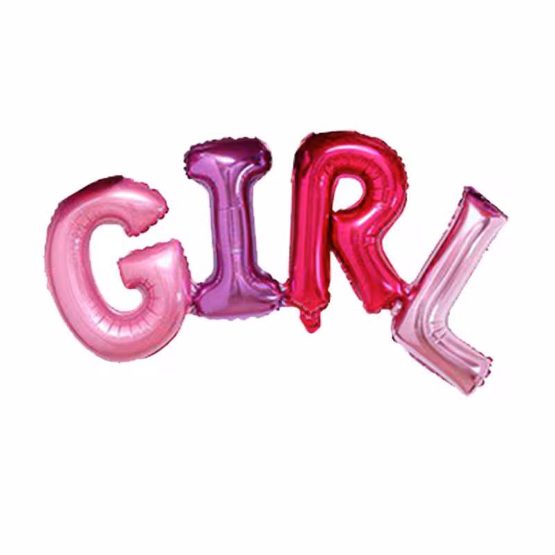 بادکنک فویلی حروف Girl