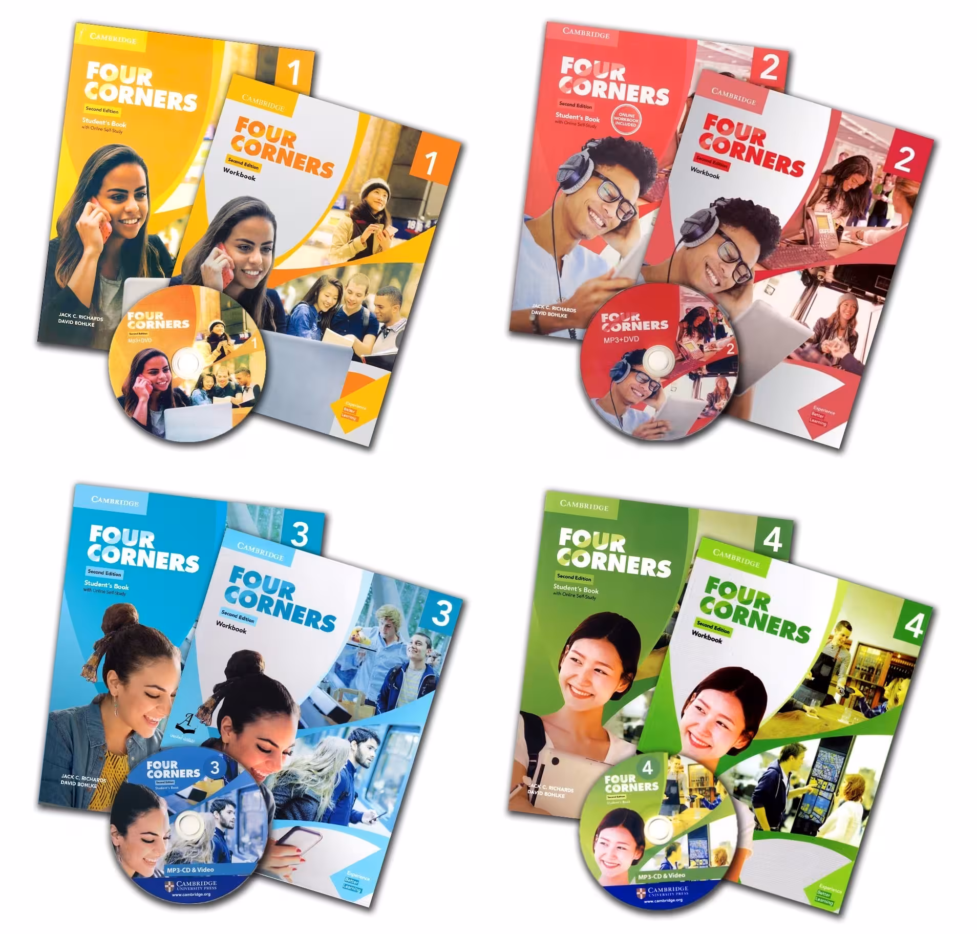 مجموعه چهار جلدی فور کرنرز ویرایش دوم Four Corners Second Edition