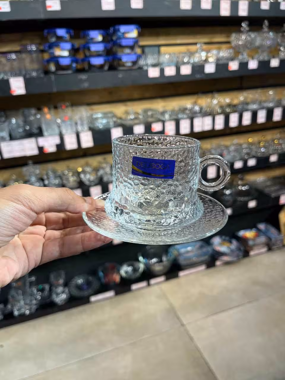 فنجان و نعلبکی خمره ای دلی سوگا یخی