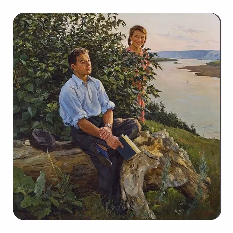 مگنت طرح عشاق در طبیعت کد wmg2611