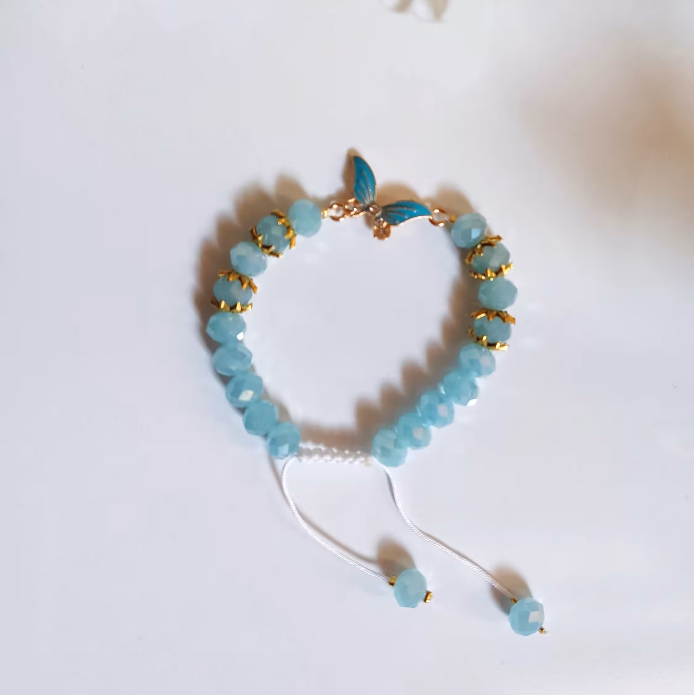 دستبند باپلاک پروانه فانتزی