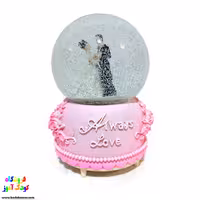 گوی موزیکال برفی(گوی موزیکال عروس وداماد )سایز بزرگ 1803
