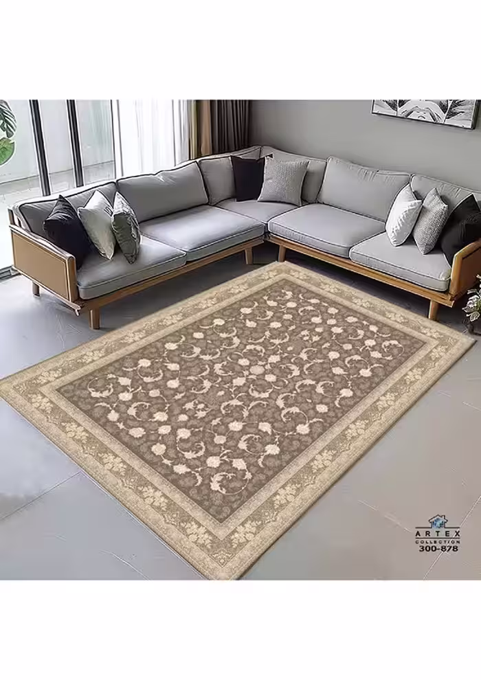 روفرشی کشدار مخمل شانل ترک(کشدوزی شده)-کد طرح 927