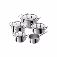 سرویس قابلمه 5 پارچه زولینگ مدل تویین کلاسیک براق ZWILLING TWIN Classic