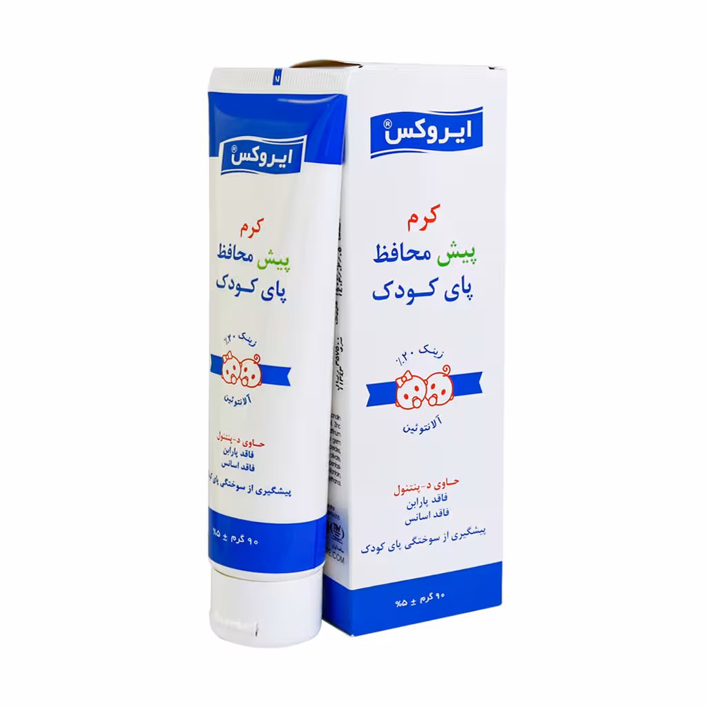 کرم پیش محافظ پای کودک (پیشگیری از سوختگی پای کودک) ایروکس 90 گرم Irox