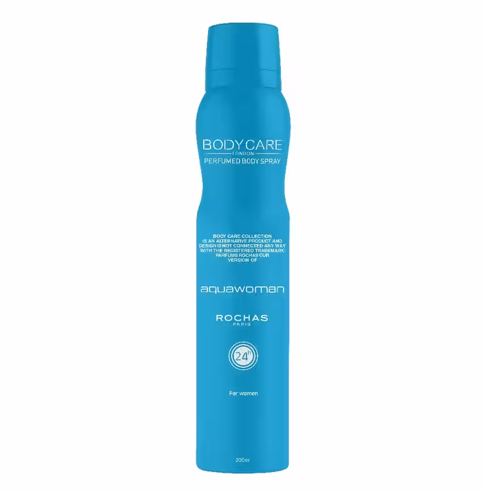 اسپری بدن زنانه بادی کر آکوا روچاز Body Care Rochas حجم 200 میل