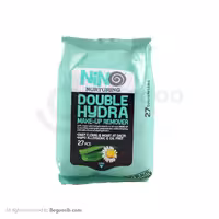 دستمال مرطوب آرایش پاک کن و روشن کننده پوست نینو 27 عدد